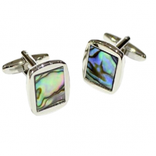 Spoilt Collection Abalone  Square  Shell Classic Cufflinks