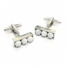 Golf balls in box design Cufflinks