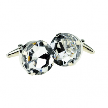 New Spoilt Collection Clear Diamond Crystal Cufflinks