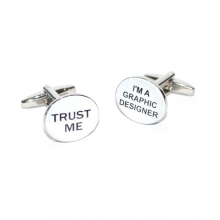 Trust me I'm a Graphic Designer Cufflinks