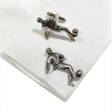 English Made Football Player Pewter Cufflinks
