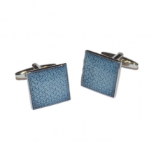 Steel Checker Plate Design Cufflinks