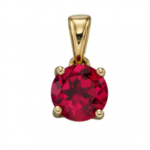 JULY RUBY BIRTHSTONE PENDANT